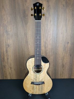Flight Maia EQ-A Solid Mango Top Steel String Tenor Ukulele w/Gigbag #0293