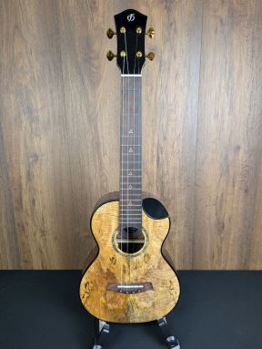 Flight Maia EQ-A Solid Mango Top Steel String Tenor Ukulele w/Gigbag #0300