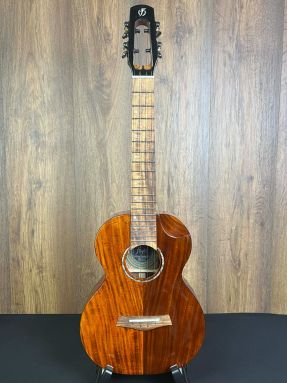 Flight Mustang All Solid Acacia Electro Tenor Ukulele Active Pickup w/Gigbag