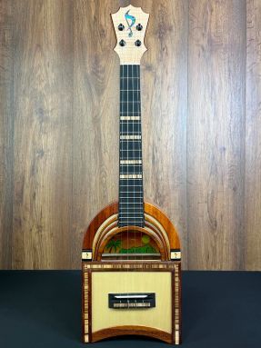 Pops Okami -  Juke-A-Lele - Custom Spruce/Koa Juke Box Tenor Ukulele