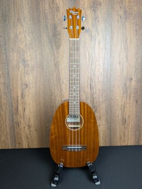 Preowned Ohana PKT-25G All Solid Mahogany Tenor Pineapple Ukulele w/gigbag