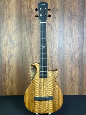 Preowned Kala Revelator NSL-T Flamed Myrtle and Korina Tenor Ukulele w/Gigbag #39630625