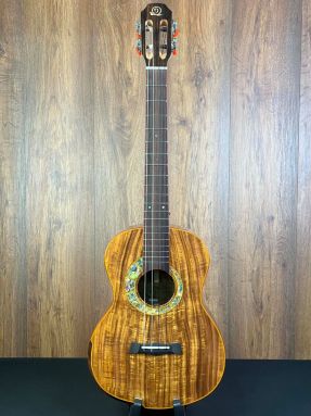 Snail S60B MK2 All Solid Flamed Acacia Baritone Ukulele with Gigbag #1
