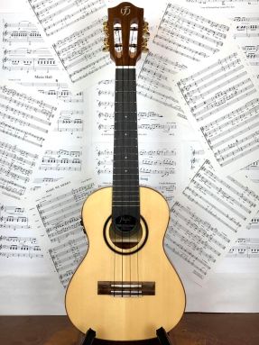 Flight Sophia Soundwave Electro Acoustic Solid Spruce top and Walnut Concert Ukulele w/Gigbag