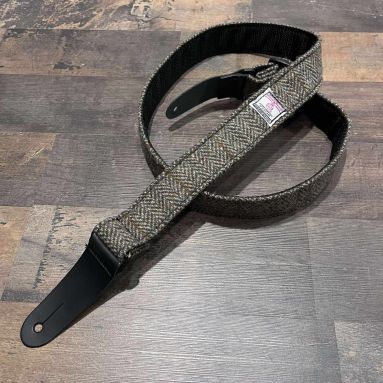 Leathergraft Harris Tweed Luxury Ukulele Strap - Sand