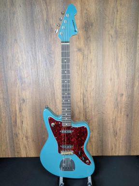 Fanner Dark Teal Jazzmistress Baritone Electric Ukulele