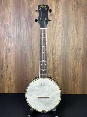 Kala KA-BNJ-BK-C 8 inch Banjolele Maple Concert Banjo Ukulele Black