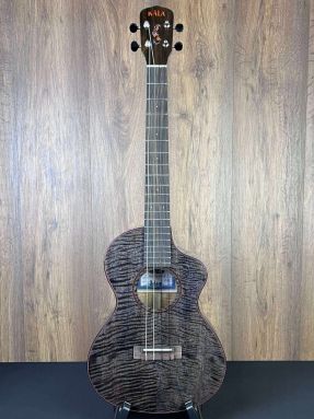 Kala KA-METD-BMR-B Metropolitan Deluxe Black Night All Solid Mango Baritone Ukulele w/gigbag
