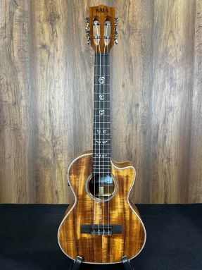 Kala KA-SA-TE-C All Solid Acacia Electro Cutaway Tenor Uke