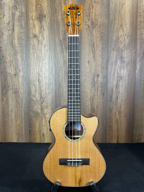 Kala KA-SCAC-T-CE Solid Cedar Top Electro Acoustic Tenor Ukulele w/Cutaway