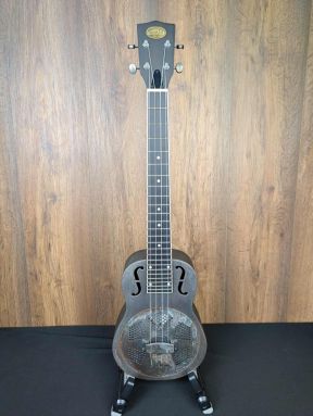 Kala Antique Copper Finish Electro Baritone Resonator Ukulele