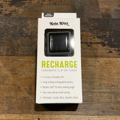 Kala Klipz KK-R-GRY Rechargable Clip On Ukulele Tuner - Grey