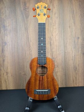 KoAloha KSM-10 Pikake Solid Hawaiian Koa Soprano Ukulele w/TGI ABS Case