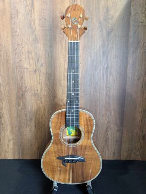Big Island Honu KX-TRG Solid Curly Koa Deluxe Tenor Ukulele 