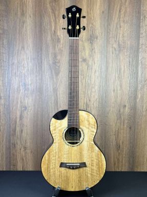 Flight Maia LH EQ-A Solid Mango Top Steel String Left Handed Baritone Ukulele w/Gigbag #3915