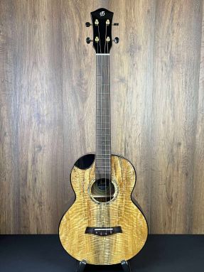 Flight Maia LH EQ-A Solid Mango Top Steel String Left Handed Baritone Ukulele w/Gigbag #4030