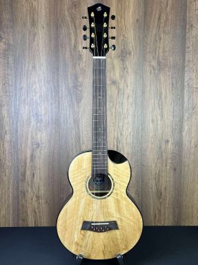 Flight Maia EQ-A Solid Mango Top Steel 8 String Baritone Ukulele w/Gigbag
