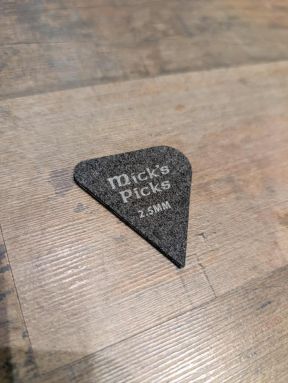 Micks Picks 2.50mm TRIAD Synthetic Felt Ukulele Plectrum (2 Pack)