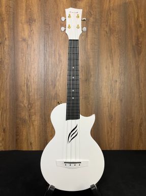 Enya Nova U - White Polycarbonate/Carbon Fiber Concert Ukulele with accessories