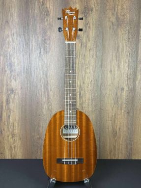 B-Stock Ohana PKT-25G All Solid Mahogany Tenor Pineapple Ukulele