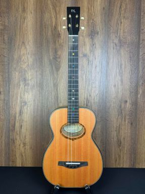 H&L Howlett and Lipson Masterbuilt Pencil Cedar & Californian Myrtle Baritone Ukulele - Constellation of Pisces #010