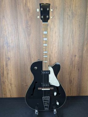 Fanner 'JAZZY' Tenor Semi-Hollow Electric Tenor Ukulele Black w/Cutaway #6