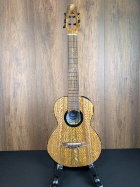Flight Songbird Natural All Solid Mango Slimline Electro Tenor Ukulele w/Gigbag #7592