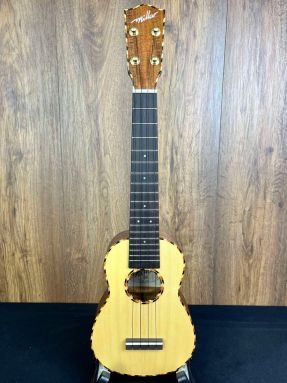 Millar SP-210L All Solid Spruce/Acacia Long Neck Soprano Ukulele Satin Finish #1