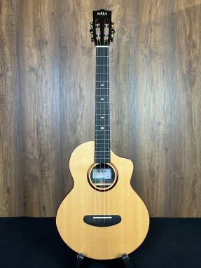 Kala KA-CT-SSRW-BG-C Contour Series Solid Spruce Top/Rosewood Baritone Cutaway Ukulele w/gigbag