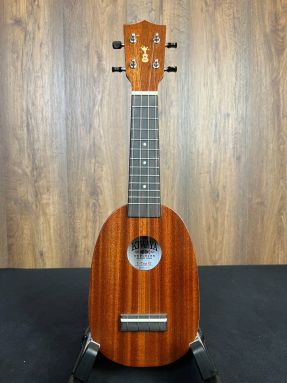 Kiwaya TRIP-02 Mahogany Mini Pineapple Soprano Ukulele w/Gigbag