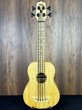 Kala U-BASS-BMB-FS Solid Bamboo UBass Bass Ukulele w/Gigbag