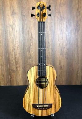 Kala UBASS-ZEB-FS Laminated Zebra Wood Ukulele Bass Fretted