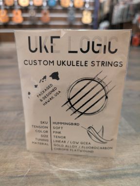 Uke Logic Hummingbird Low G GCEA Fluorocarbon Tenor Strings Packet