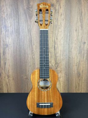 UMA UK-20SS-N Solid Mahogany Natural Soprano Ukulele w/Gigbag