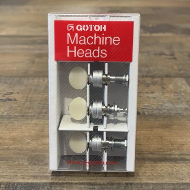 Gotoh UPT-UBN Chrome/White Button Planetary Ukulele Tuners - set of 4