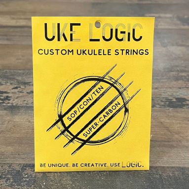 UKE LOGIC 30SW Smooth Gold Alloy Single Wound Low G Ukulele String (Soprano, Concert, Tenor)