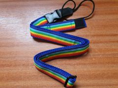Magic Fluke Velcro/Quick Release Deluxe Ukulele Strap - Rainbow