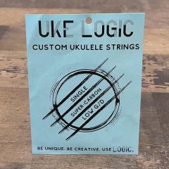 UKE LOGIC H-BLD-C Hard Tension Low D Clear Fluorocarbon Baritone Ukulele Strings