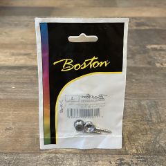 Boston EP-K-C 13mm Chrome Strap Buttons - Pack of 2 with 2 screws, fit yourself