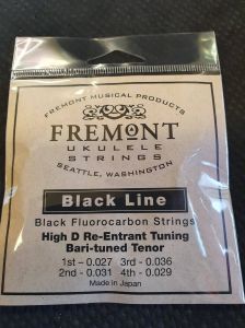 Fremont Black Line Tenor EBGd High D Ukulele strings set of 4