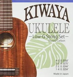 Kiwaya KFC-LG Low G Clear Fluorocarbon Ukulele String Set