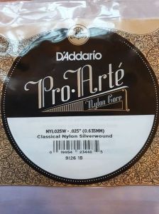 D'Addario Silverwound Nylon Tenor/Baritone Wound C string NYL025W .635mm