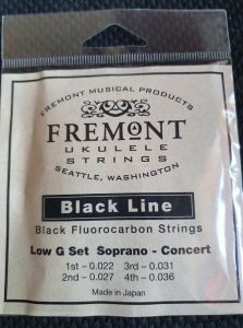 Fremont Black Line Fluorocarbon Strings Soprano/Concert Low G 
