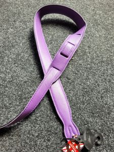 Poni Purple SUS Softy Aged Leather Ukulele Strap