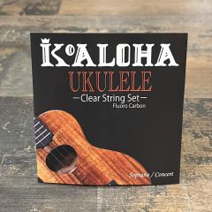 KoAloha Clear Fluorocarbon Soprano/Concert High G Ukulele Strings