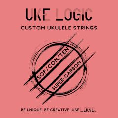UKE LOGIC 42P Hard Tension Single Low G Pink Fluorocarbon String