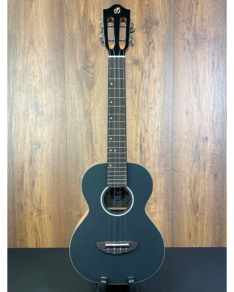 Flight IRIS Solid Spruce Top Tenor Ukulele w/Padded Gigbag - Black (38mm nut)