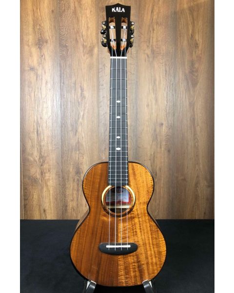 Kala KA-CT-SA-TG Contour Series All Solid Acacia Gloss Tenor Ukulele w/gigbag (38mm nut)