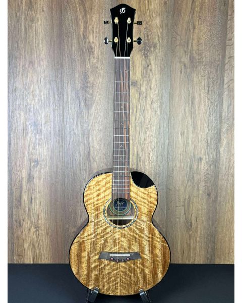 Flight Maia EQ-A Solid Mango Top Steel String Baritone Ukulele w/Gigbag #0842