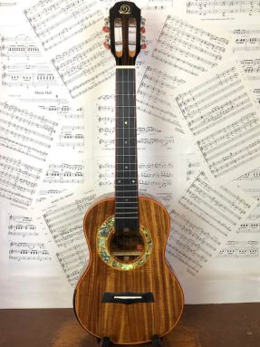 Snail S60T All Solid Flamed Acacia Tenor Ukulele with Gigbag #5